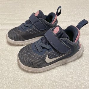 Nike Free RN 2018 D-Blue TDV Toddler Girl's Shoes, size 7c